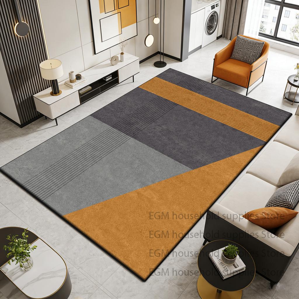 Modern Nordic Carpet Light Luxury Living Room Decor Bedroom Large Area Floor Mat Home Study Lounge Minimalist Style Rug Washable