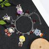 Demon Slayer Kimetsu No Yaiba Anime Bracelet DIY Charm Kamado Nezuko Pendant Cosplay Jewelry for Men And Women