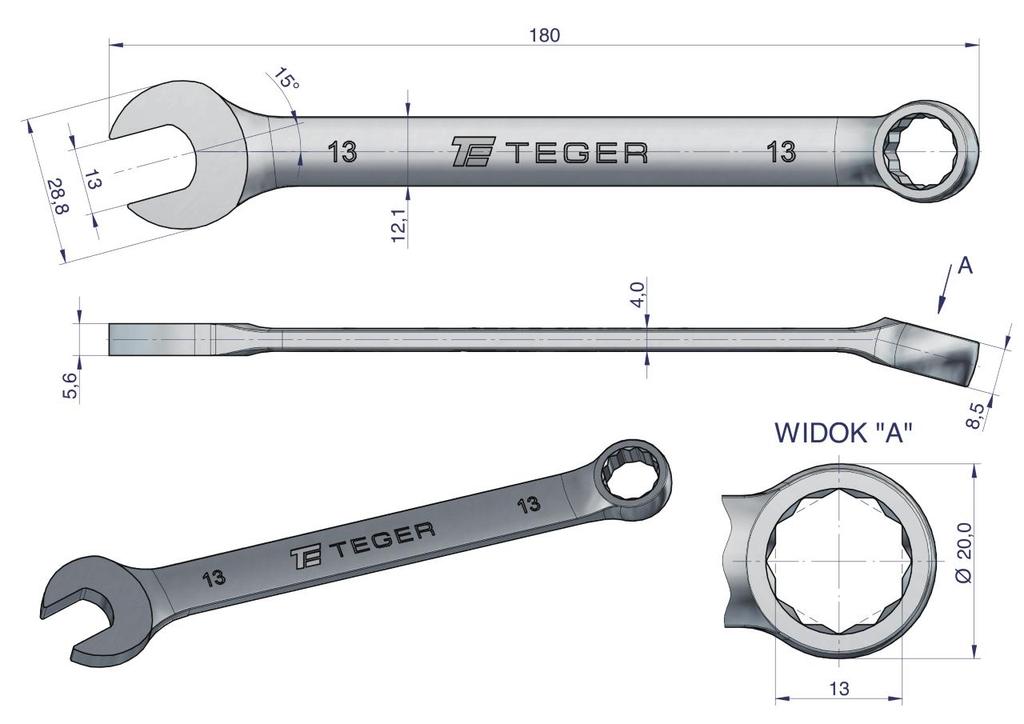 13 open-end wrench / TEGER