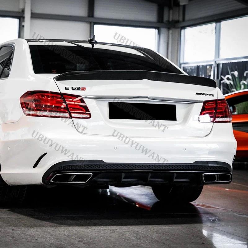 Use For Benz E Class W212 2008--2015 Sedan 4-door High-Kick Rear Deck Spoiler Lid Tail Fin Carbon FiberGood Product