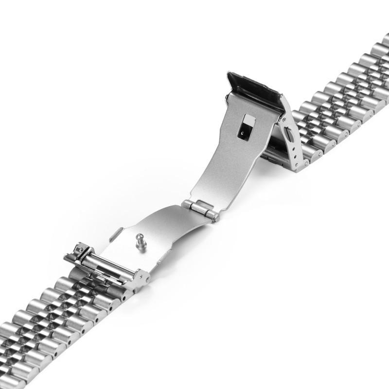 Bransoleta do zegarka ze stali nierdzewnej bez logo, z szybkozłączką, pięciorzędowa, pasuje do serii SKX009, rozmiary 18/19/20/21/22mm