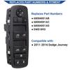 Obaee Power Window Switch Master Control Button Left Driver Side Compatible With 2011-2016 Dodge Journey 2.4L 3.6L, Replacement OEM 68084001AB