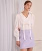 Bye Bye Seop [Set] Tweed Crop Jacket + Simple Skirt - Purple