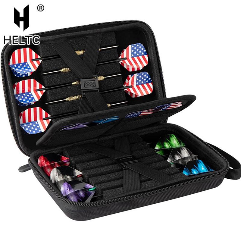 Black Dart Case Holder Bag for 12 pcs Steel and Soft Tip Darts Set, Storage Organizer Holds 12 Darts and Tips (Cases Only)
