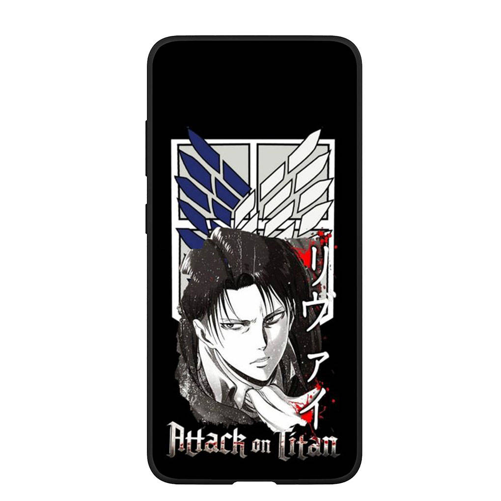 Phone Case for Samsung Galaxy S25 S24 S23 iPhone 16 15 Xiaomi Redmi Note 14 13 12 16E X 8 11 Pro Max OPPO Moto Huawei Anime Levi Attack On Titan Cover