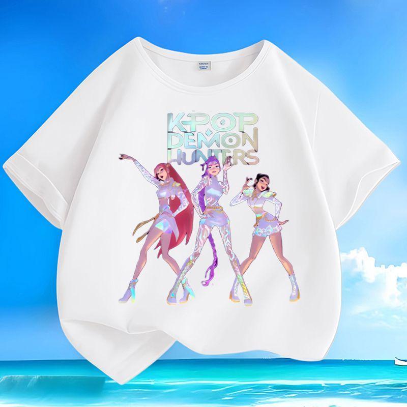 

Boys and Girls Fashionable Hunting Girl Group Top - Summer Children s Casual Pure Cotton T-shirt 100