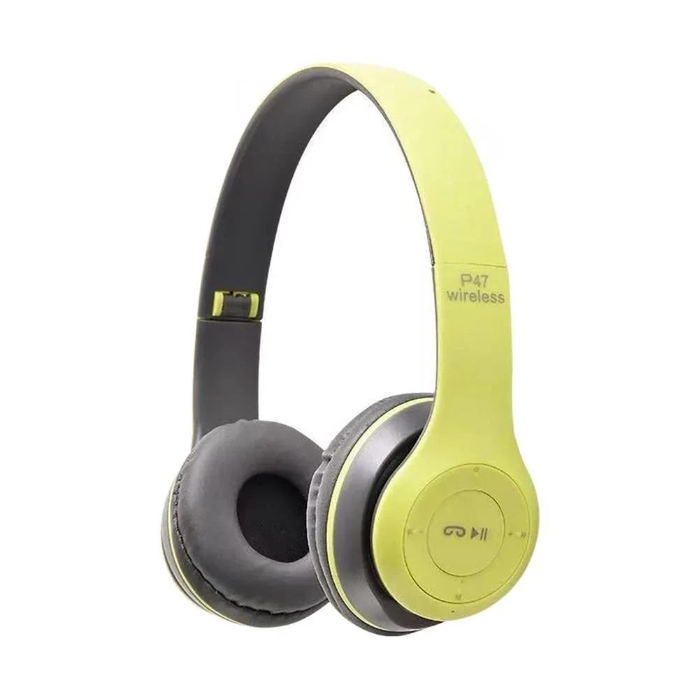 P47 -Stereo Headset 5.0 Bluetooth Headset Folding Series Wireless Sports Game Headset For Iphone .. For Kids Adults Children's Birthday Gift Holiday