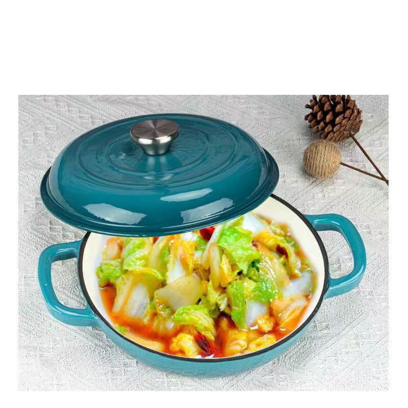 Lilang Cast Iron Enamel Non-Stick Seafood & Soup Pot