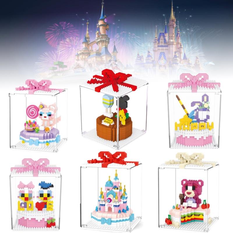 Lbyu Cute Birthday Cake Mini Building Blocks Toy For Girls