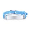 Braccialetto ID in Silicone di Sicurezza per Bambine Bambini, Braccialetto Personalizzato con Nome in Gomma