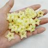 10PCS 21mm Transparent Hollow Out Pentagram Vertical Hole Bead Acrylic Straight Hole  Bead DIY Mobile Phone Chain Accessory