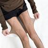 Korean Fashion Lace Jacquard Bow Tights for Girl Cute Summer Thin Hollow Breathable Pantyhose Sweet Elastic Embroidery Bow Sock