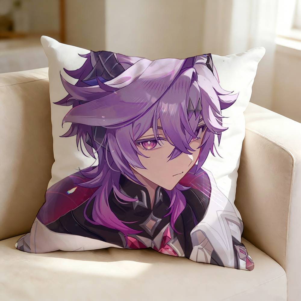 BOSS Durin Genshin Impact Square DoubleSided printed Pillow Case Bedroom Bedside Pillow Sofa Cushion Cover