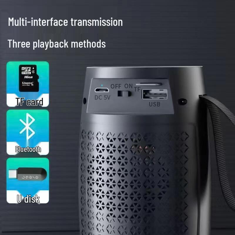 Pulse 1202 Multifunctional Portable Bluetooth Speaker with Lights - Wireless Subwoofer for Mobile Phones