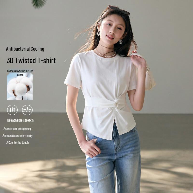 HSTYLE Women s Instant Cool-Feel Loose T-shirt S