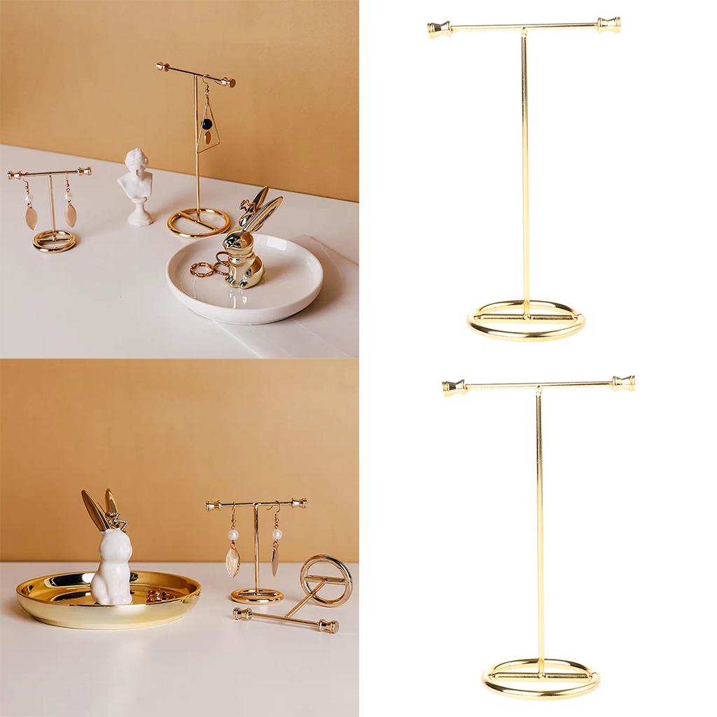 2x Metal Jewelry Organizer Shelf Earring Display Rack