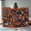 Detroit Tigers Print Flannel Blanket High Quality Warm Comfortable Cover for All Seasons Perfect for Gifts Home Decor