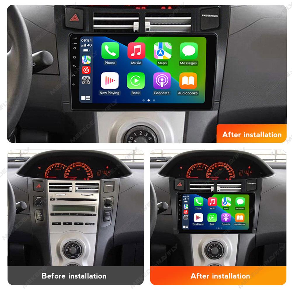 Android 13 Car Radio Multimedia Video Player For Toyota Yaris 2005-2012 WIFI GPS Navigation Carplay Auto Stereo 2Din Head Unit