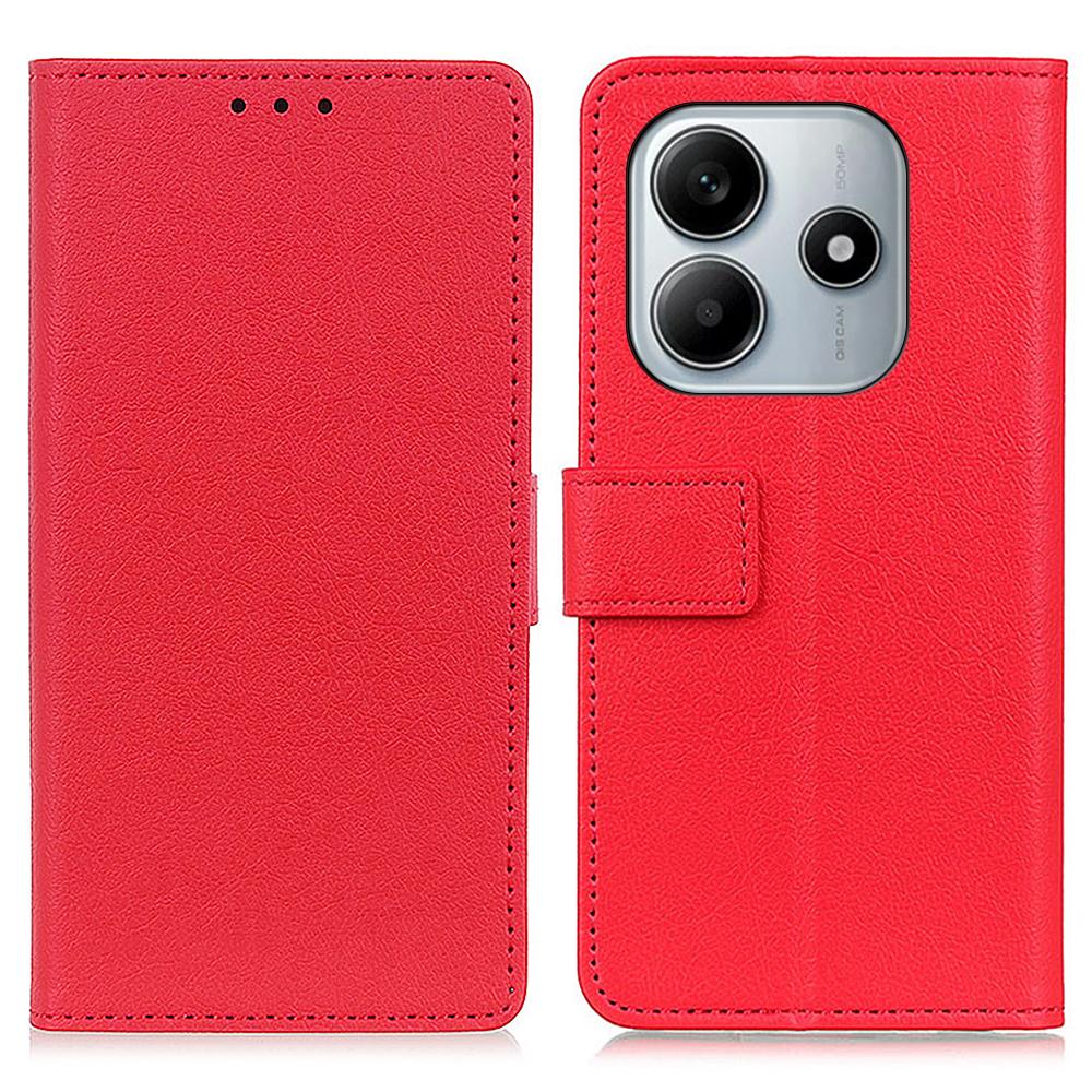 For Xiaomi Redmi Note 14 4G (163.25x76.55x8.16mm) Case PU Leather Stand Wallet Phone Cover