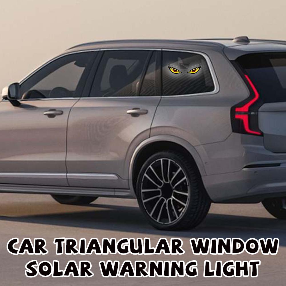 Car Warning Light Devil Eye Ambient Lamps Rear Window Anti Rear End Signal Lights Dynamic Expression Neon Lamp Car Accessories Neon Lights 4