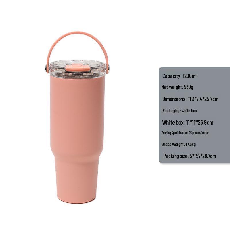 40oz Double-Walled Thermos Cup with Fashionable Lid for Outdoor and Car Use