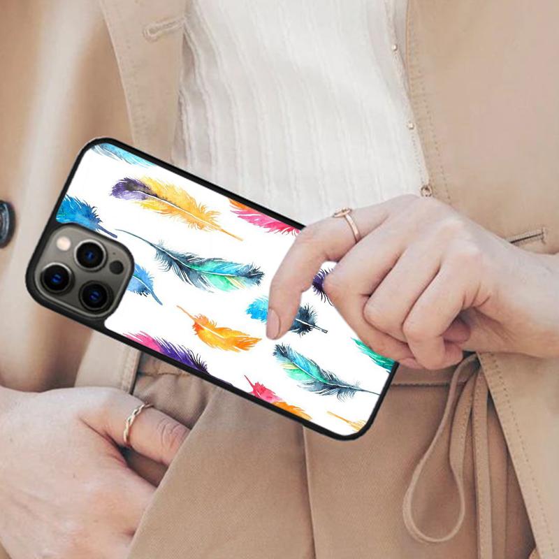 Feather Magnetic Phone Case For APPLE iPhone 17 Air 16 14 13 12 Pro Max 15 Plus Wireless Charge With MagSafe Cover