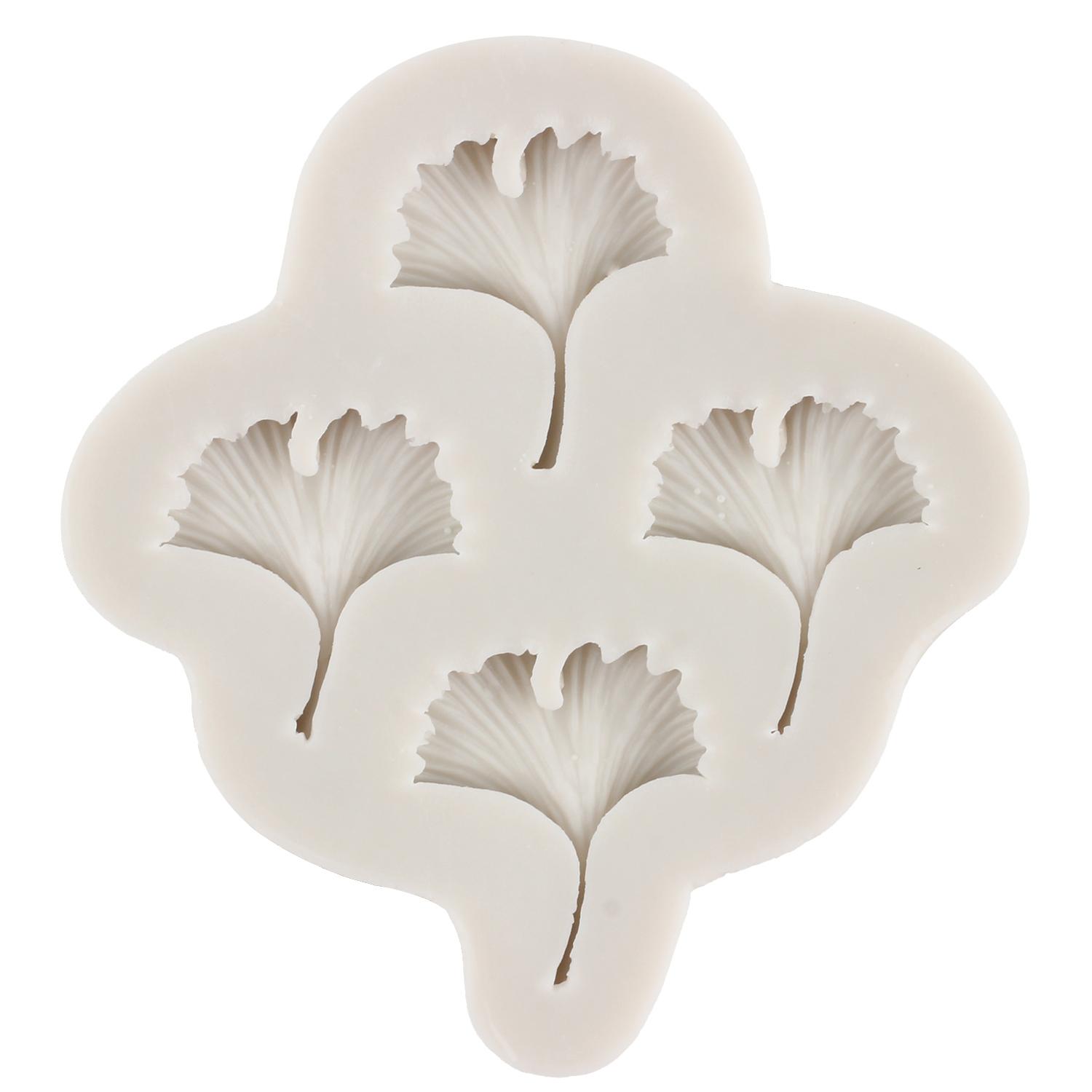 

Тропический лист лист гинкго билоба пальмовый лист силиконовая форма кленовый лист формы для помадки формы для шоколадных конфет инструменты для украшения торта чёрный