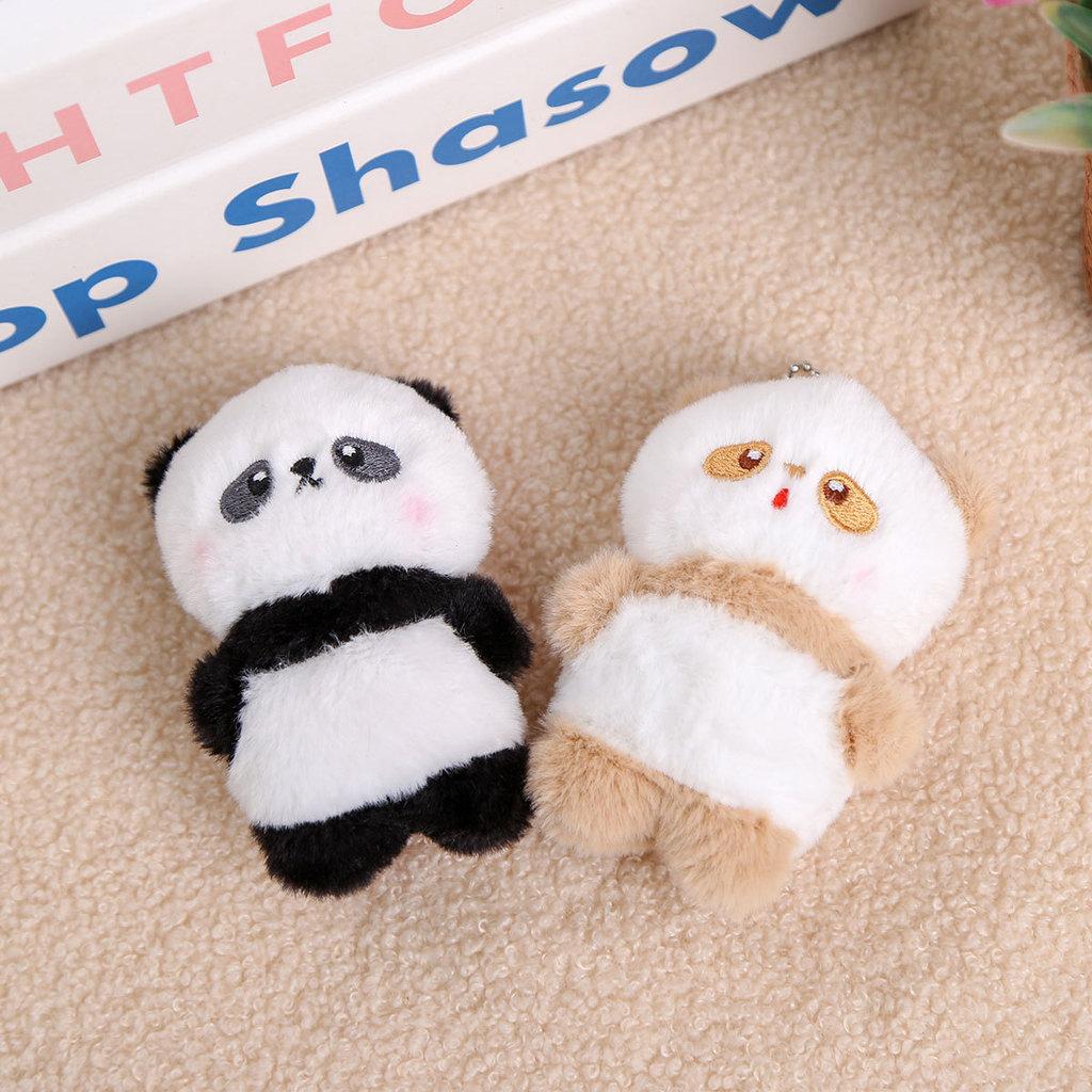 Magnetic Panda Plush Doll Keychain For Women Backpack Accessory