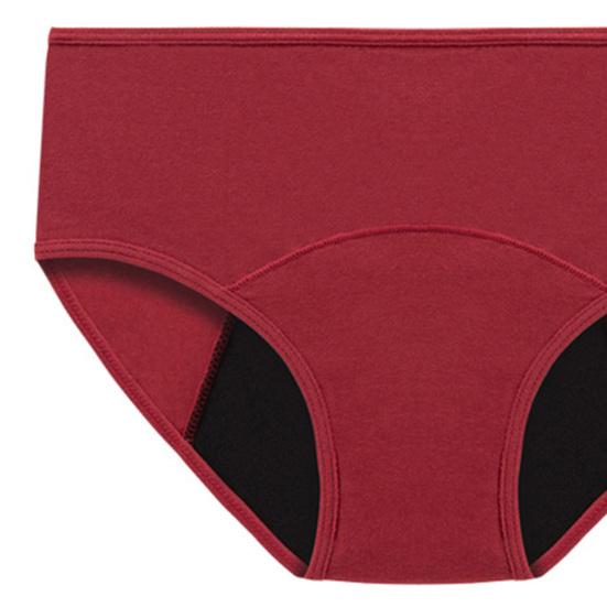 Bawełniane majtki hipsterki dla kobiet Miękkie Pełne Krycie Średni Stan Bielizna na okres Obfity przepływ Nieprzeciekliwe Majtki menstruacyjne