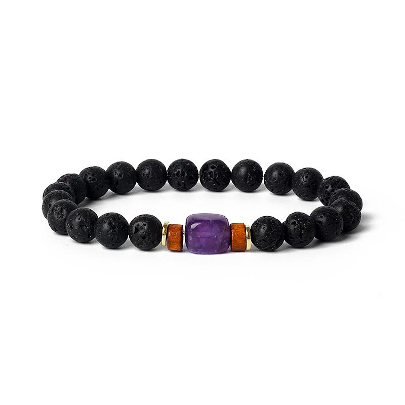 Lava Onyx Dzi Tibetan Buddha Bracelets Men Volcanic Stone Chakra Beads Diffuser Bracelet Women Vintage Meditation Amulet Jewelry