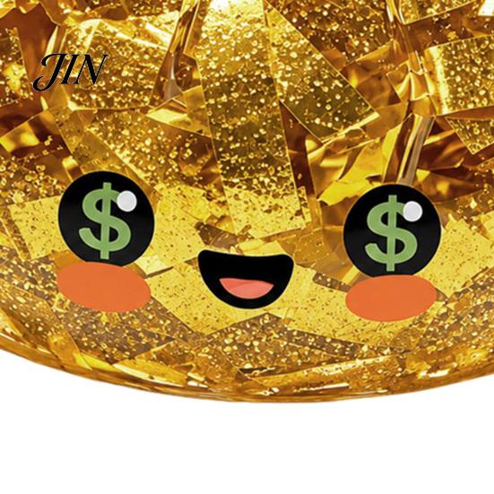 Squeeze Toy Gold Foil Steamed Bun Stress Ball, Cute Food Shape Fidget Wax-like for Anxiety Relief, Soft Elastic Maltose Reliever, Funny Gift Flow