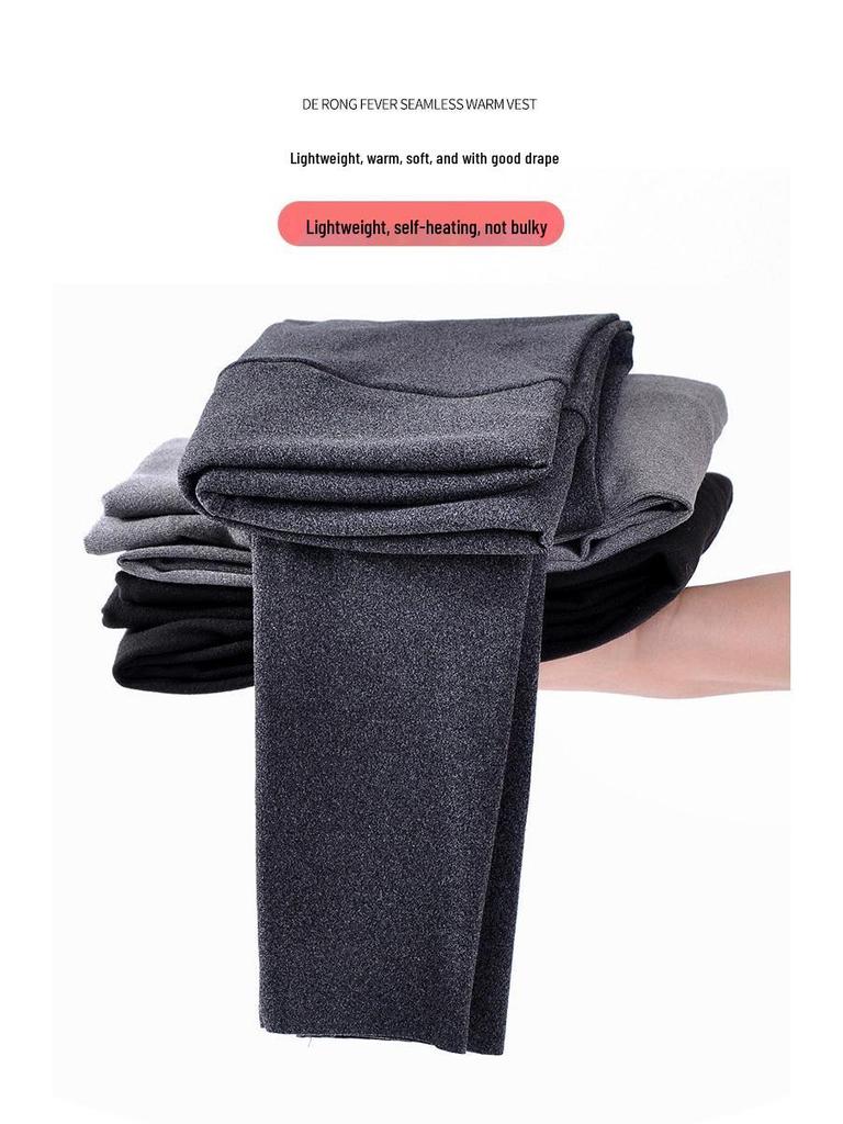 Seamless Women's Fleece Warm Cotton Yoga Pants, Base Layer, Plus & Petite Sizes, for Autumn/Winter.