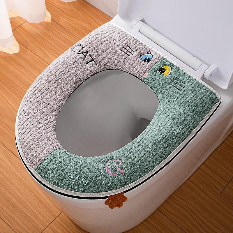 

Pu Lian Zipper Plush Toilet Seat Cover