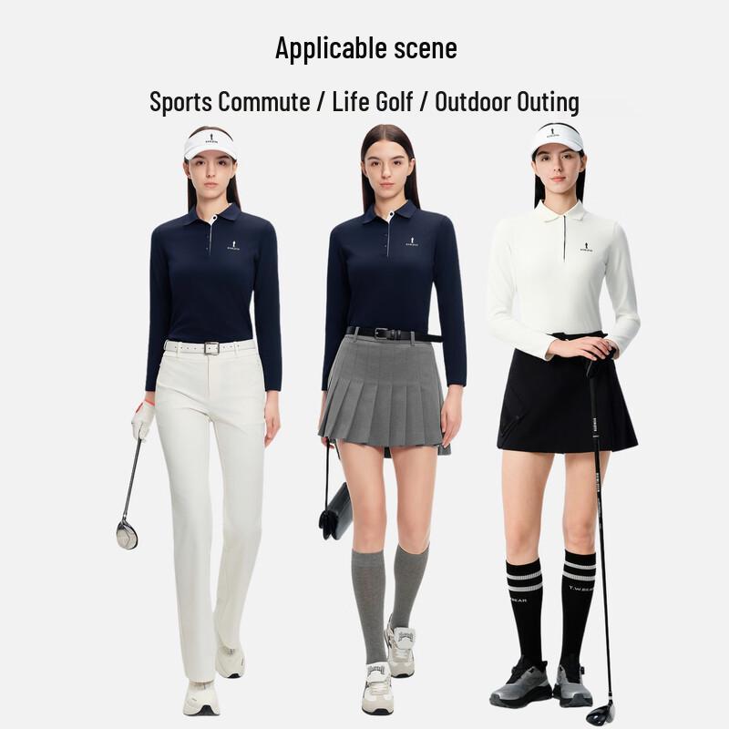 BiEmL.L Women's UV-Protection Long Sleeve Golf Polo