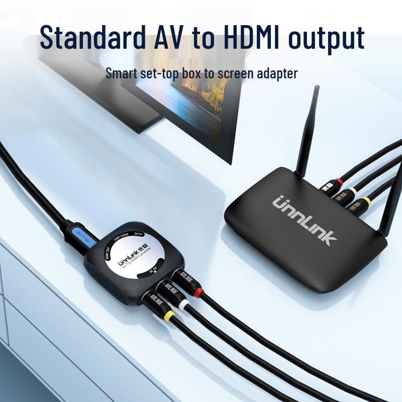 High-Definition HDMI to AV Converter for Connecting Game Consoles to Older TVs