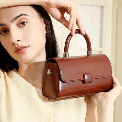 Leather Handbag Women'S Bag Light Luxury Niche High-End Single Shoulder Messenger Bag Light And Versatile Small