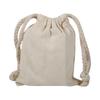 Household Plain Cotton Drawstring Storage Laundry Sack Stuff Bag for Travel Home Use