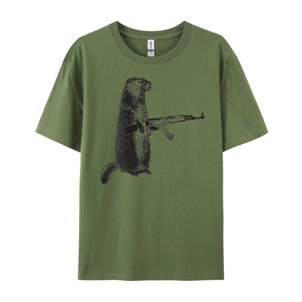Womens Hunting Woodchuck Gun Groundhog White Graphic Tee TShirt Graphic Shirts Unisex Unisex Clothes T Shirt for Unisex