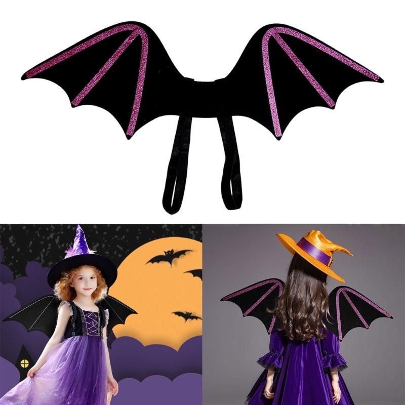 Halloween Fledermausflügel Fledermaus Verkleidung Kostüm Zubehör für Mädchen Frauen Kinder Geburtstag Halloween Weihnachten Maskenbälle Cosplay