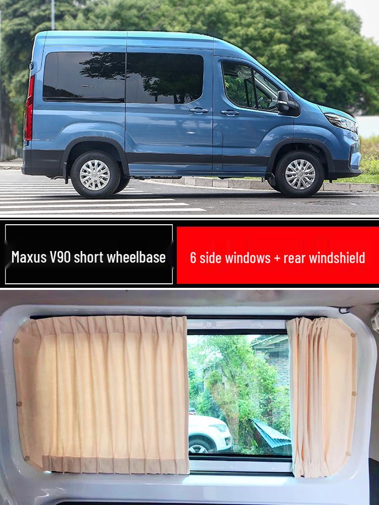 Ford Transit Tourneo Maxus V90 V80 Suede Sunshade Curtains