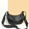 Echt Lederen Crossbody Tas Modieuze en Eenvoudige Dumpling Tas High-end Dames Tas