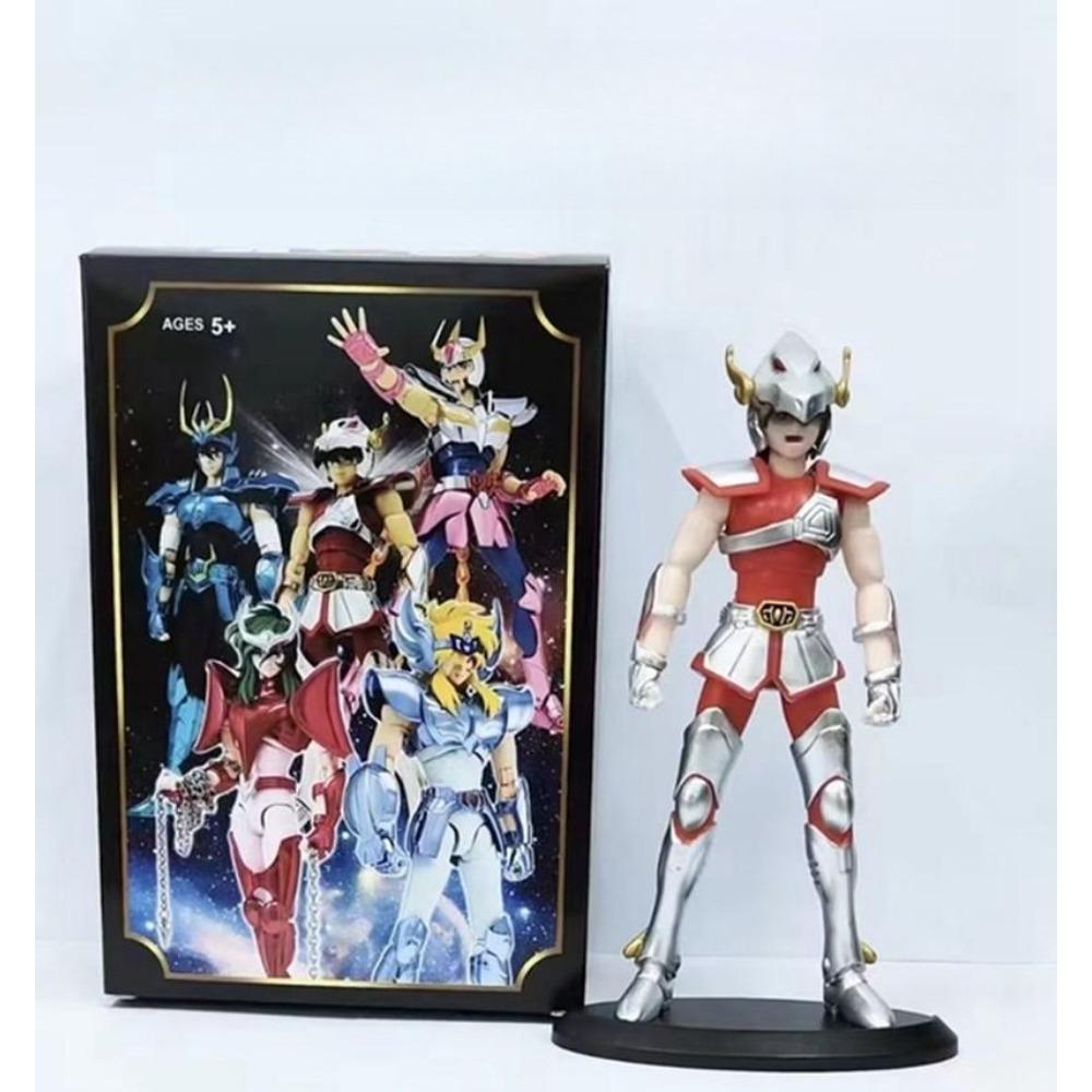 19CM Anime Figure Phoenix Ikki Hyoga Seiya Shiryu Standing Armor Model Children's Toys PVC Box Desktop Collection Decoration