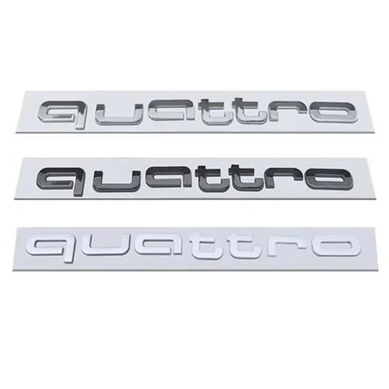 ABS Car Front Badge Decals for B Quattro RS4 RS5 Q3 S3 A3 A5 RS3 RS6 A1 Q5 Q2 S5 RS7 Trunk Emblem Logo Stickers Accessories