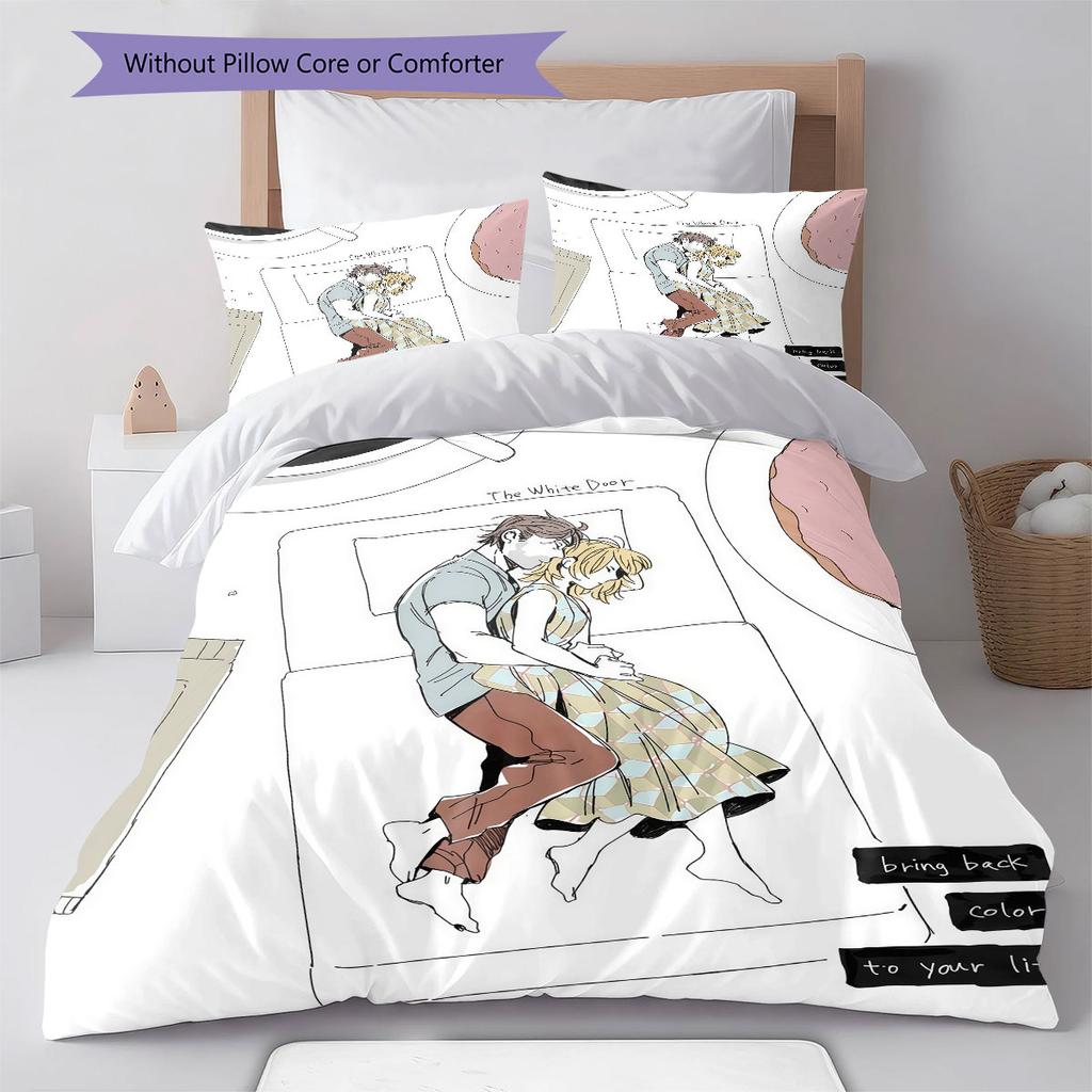 Rusty Lake Secret Bedding Quilt Set Quilt Cover Pillowcase Home Decoration Birthday Gift (1 * duvet cover + 2 * pillowcase, without core)