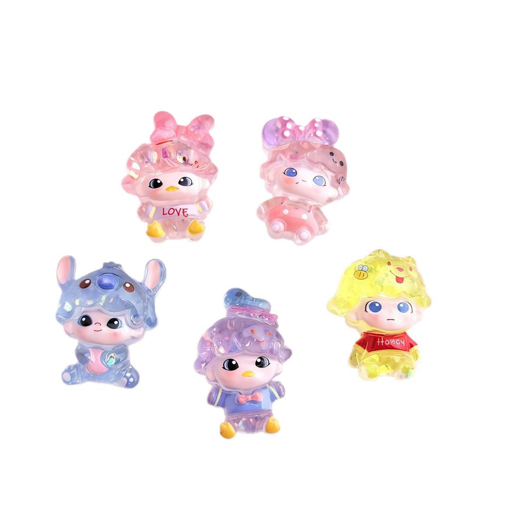 Cartoon Resin Glitter Accessories: DIY Fun Boy's Hair Clips & Phone Case Decoration
