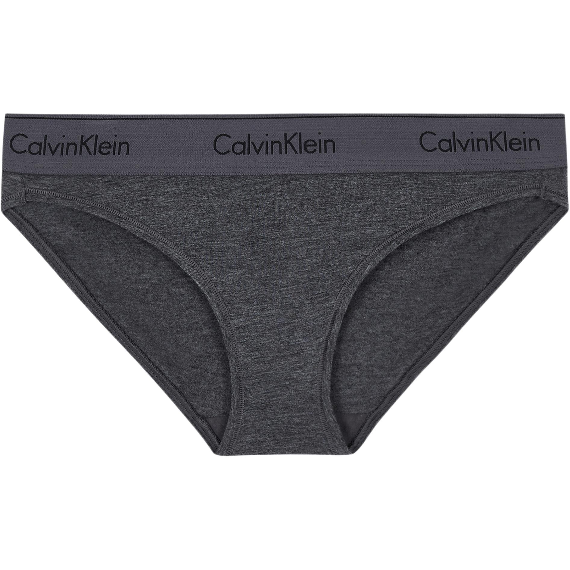 Calvin Klein Letter Logo Low Rise Triangle Underwear Women underwear Charcoal-Gray F3787AD-W7J S