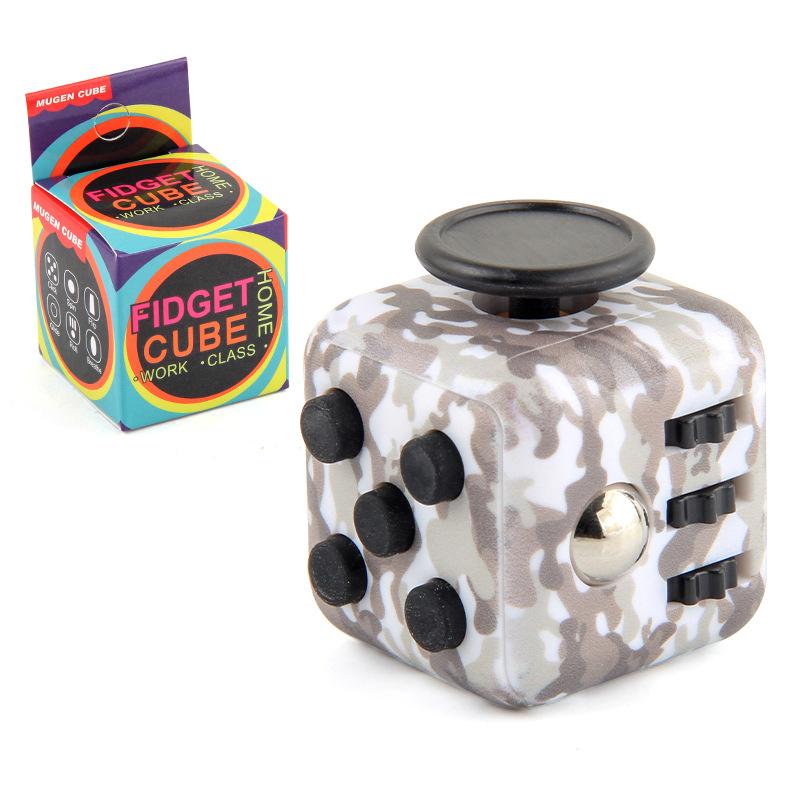 4 Pack Stress Relief Fidget Cubes - Anxiety Relief Toys With 6 Different Sensory Features