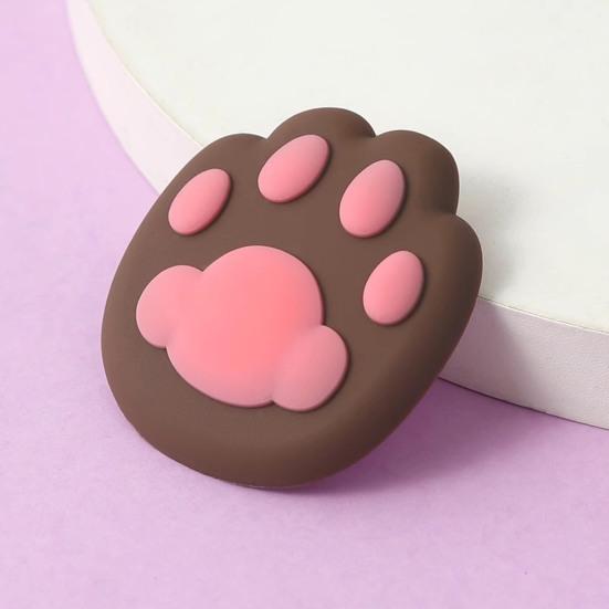 1/4Pcs 3D Cat Paw Wall Bumper Self-Adhesive Door Stopper Wall Protector Door Handle Wall Guard Shield Anti-collision Silencer Pad Buffer Sticker