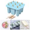 Fabricare înghețată Eliberare ușoară pentru umplere Reutilizabil 12 spații Popsicles Albastru
