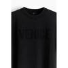 H M PrinTed T sHirT Loose fiT Black
